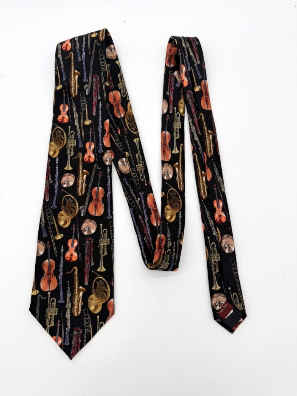 Museum Artifacts Retro Series Orchestra Classic Music 100% Silk Tie